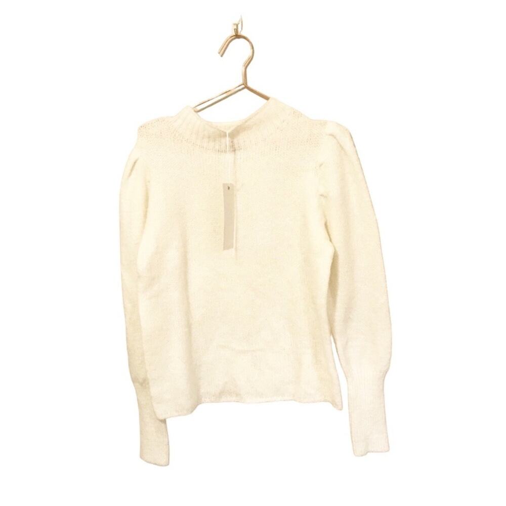 Love Tree White Mock Neck Cozy Pullover - Size Large